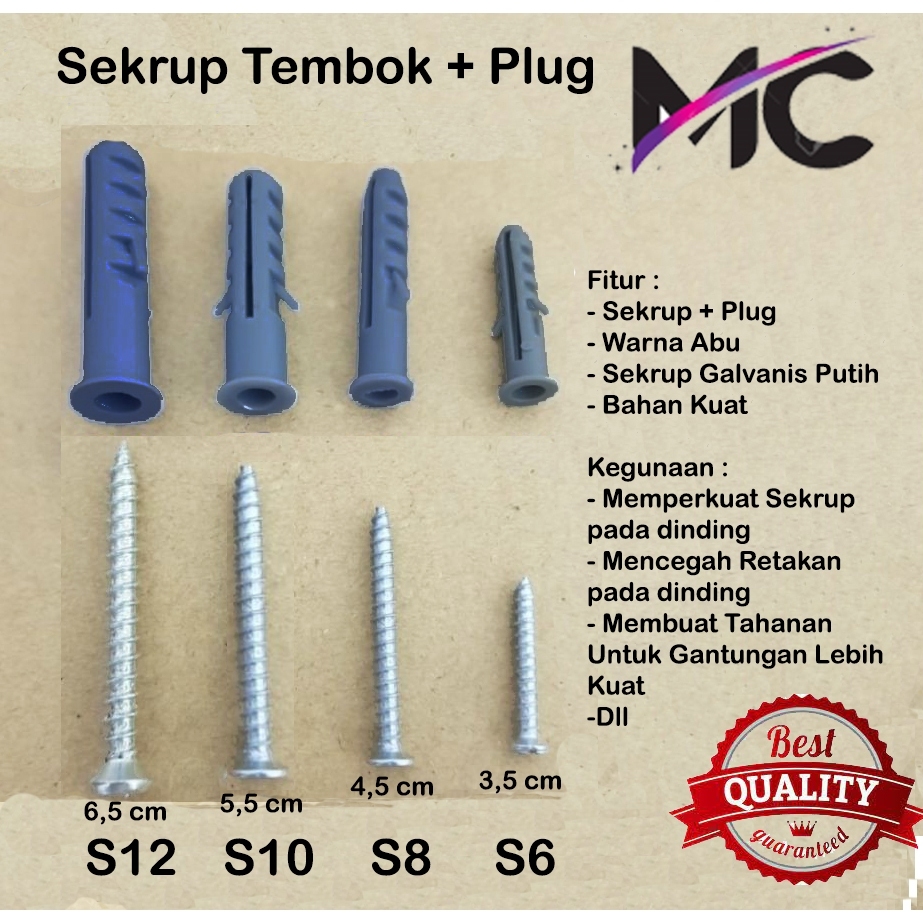 Jual Skrup / Sekrup Gipsum Paku Drywall Screw - SATUAN | Shopee Indonesia