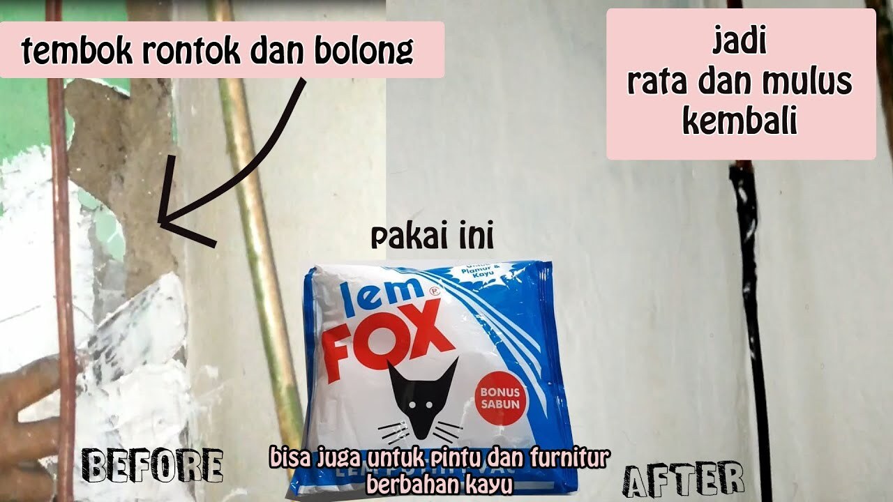 Solusi MENAMBAL DINDING YANG RETAK, GOMPAL DAN BERLUBANG | TEMBOK RATA ...